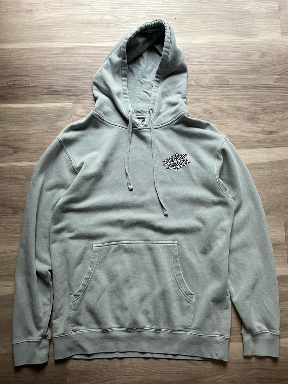 Santa Cruz Y2K Sage Green Pullover Hoodie size M